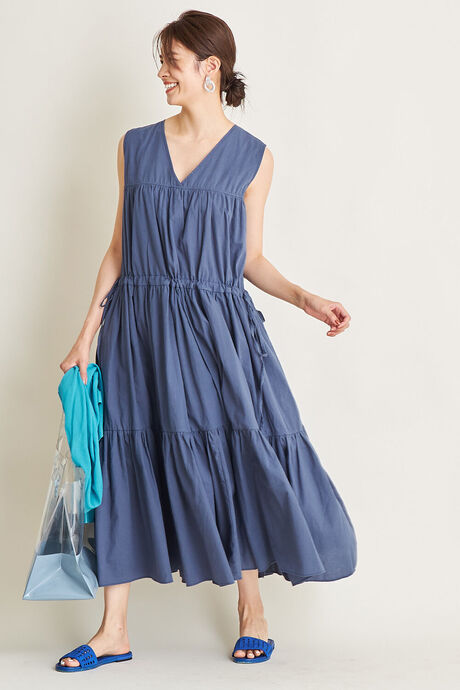 Bonjour Sagan公式オンラインストア ノースリーブティアードワンピース