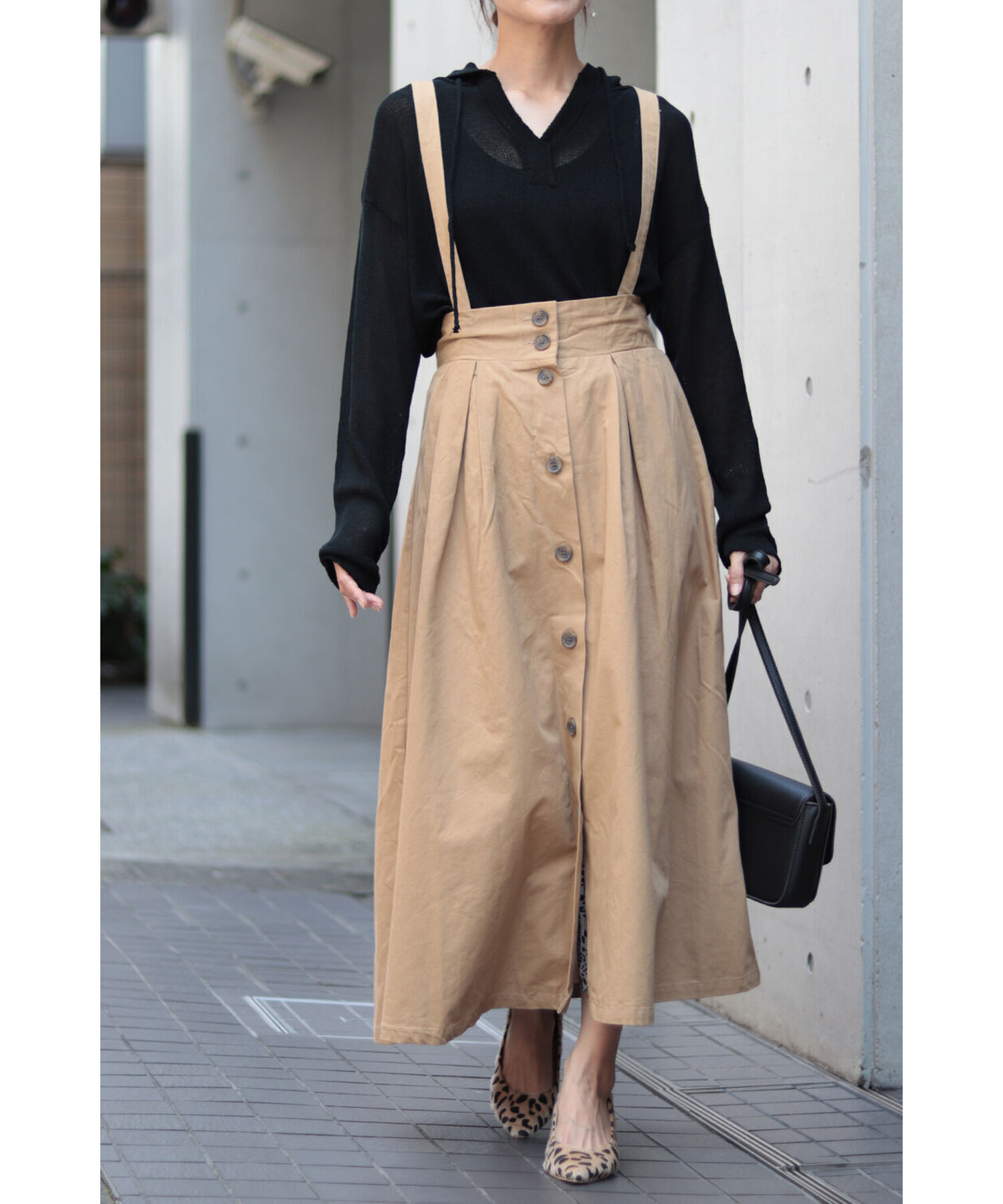 Bonjour Sagan公式オンラインストア サスペンダー付2wayジャンパーワンピース