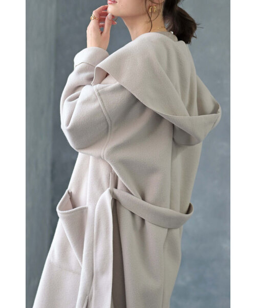 Bonjour Sagan公式オンラインストア フード付ガウンコート